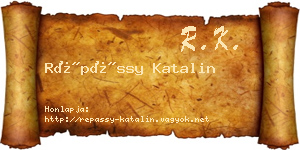 Répássy Katalin névjegykártya